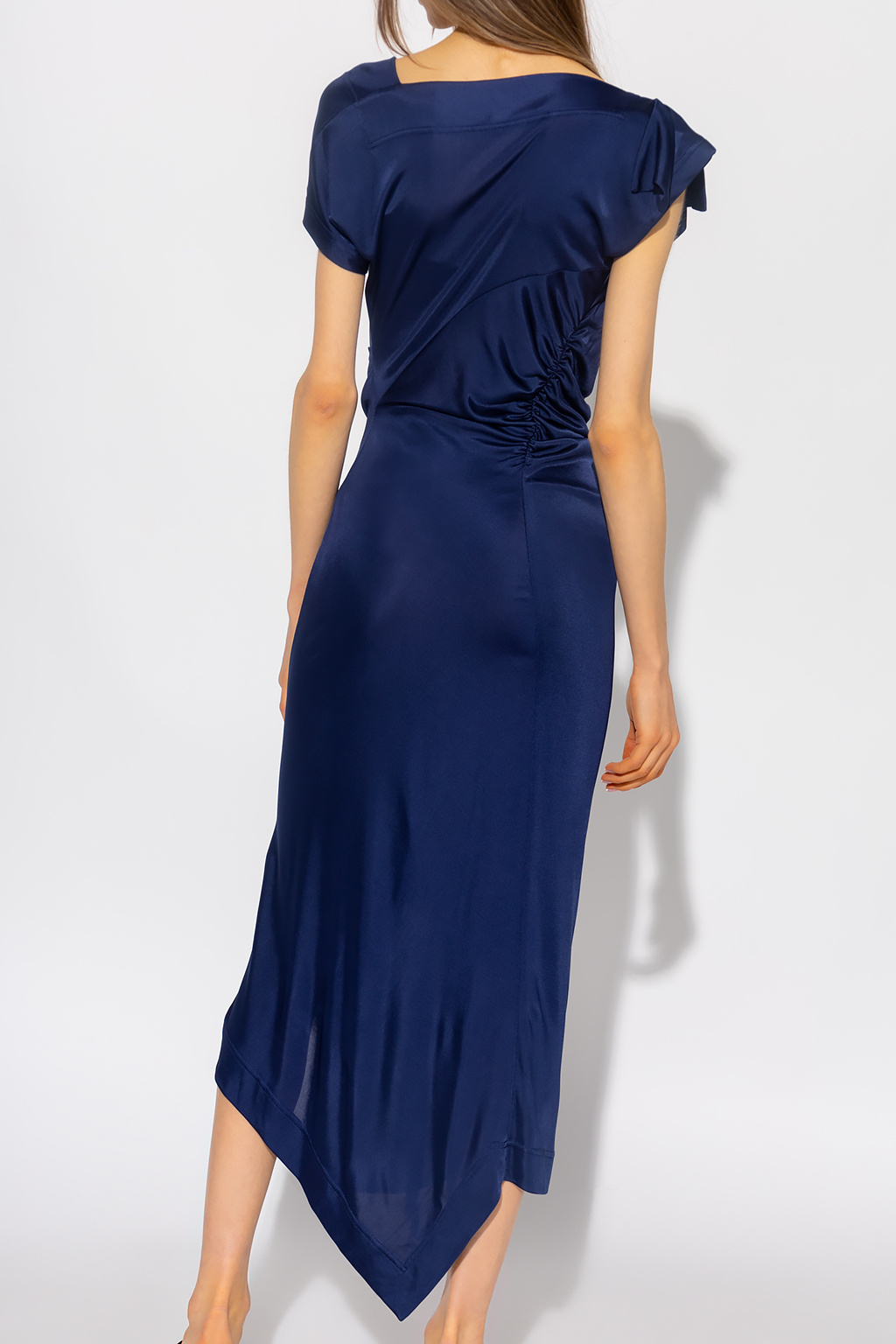 Navy blue 'Utah' asymmetrical dress Alexander Vivienne Westwood